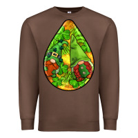 Chestnut st.patrick's teardrop earrings Premium Sweatshirt - FaDigitalArtStudio