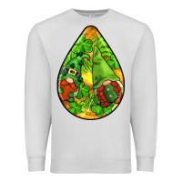 Dove Grey st.patrick's teardrop earrings Premium Sweatshirt - FaDigitalArtStudio
