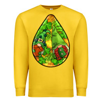 Lemon st.patrick's teardrop earrings Premium Sweatshirt - FaDigitalArtStudio