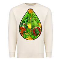 Sandshell st.patrick's teardrop earrings Premium Sweatshirt - FaDigitalArtStudio