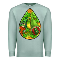 Seafoam st.patrick's teardrop earrings Premium Sweatshirt - FaDigitalArtStudio
