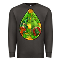 Smoke st.patrick's teardrop earrings Premium Sweatshirt - FaDigitalArtStudio
