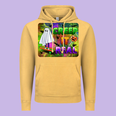 Creep It Real Mousepad Vintage Hoodie Designed By Bundleandbundleshop