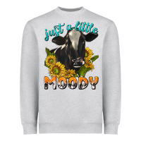Heather Grey Just a Little Moody Heavyweight Sweatshirt - texasbilliewilder