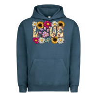 Pigment Midnight Navy love dog Urban Hoodie - CowhideDigitalArt