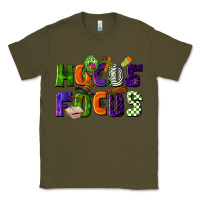 Army Green Hocus Focus Teacher Halloween Classic Tee - LillyAllenDesigns