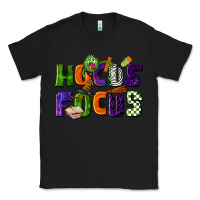 Black Hocus Focus Teacher Halloween Classic Tee - LillyAllenDesigns