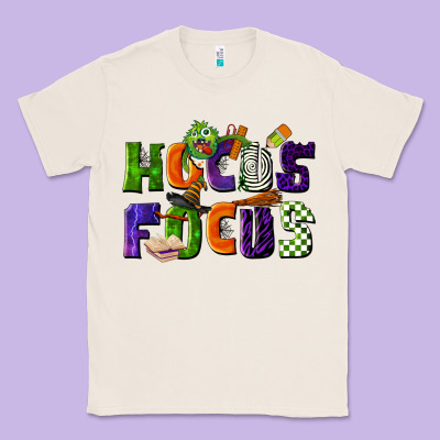 Hocus Focus Teacher Halloween Classic Tee Designed By Lillyallendesigns
