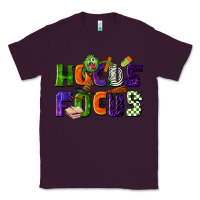 Plum Hocus Focus Teacher Halloween Classic Tee - LillyAllenDesigns