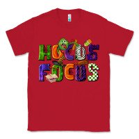 Red Hocus Focus Teacher Halloween Classic Tee - LillyAllenDesigns