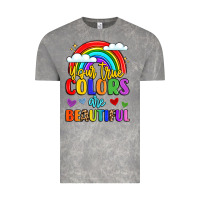 Cloud Rock name vibrant positivity rainbow art Vintage Tee - LillyAllenDesigns