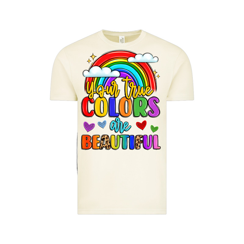 Name Vibrant Positivity Rainbow Art Vintage Tee by LillyAllenDesigns | Teevron