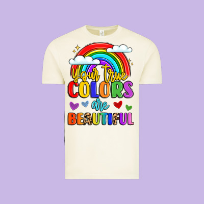 Name Vibrant Positivity Rainbow Art Vintage Tee Designed By Lillyallendesigns
