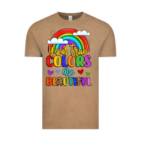 Vintage Coffee name vibrant positivity rainbow art Vintage Tee - LillyAllenDesigns