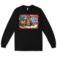 Black christmas is best at the farm Long Sleeve Tee - RanaPortraitStore
