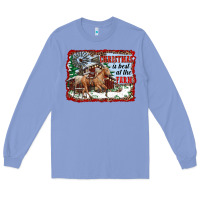 Colony Blue christmas is best at the farm Long Sleeve Tee - RanaPortraitStore