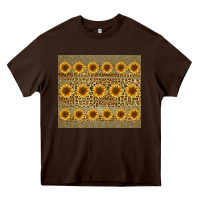 Chocolate Brown leopard glitter sunflower tumbler Heavy Core Tee - Jasminsmagicworld