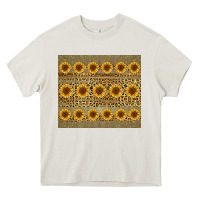 Cream leopard glitter sunflower tumbler Heavy Core Tee - Jasminsmagicworld