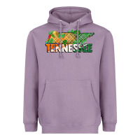 Lavender tennessee map st patricks day Heavyweight Hoodie - FaDigitalArtStudio