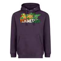 Plum tennessee map st patricks day Heavyweight Hoodie - FaDigitalArtStudio