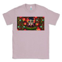 Lilac Chingona Sugar Skull License Plate Classic Tee - BundleAndBundleShop