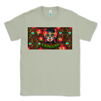 Matcha Chingona Sugar Skull License Plate Classic Tee - BundleAndBundleShop