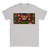 Moon Dust Chingona Sugar Skull License Plate Classic Tee - BundleAndBundleShop