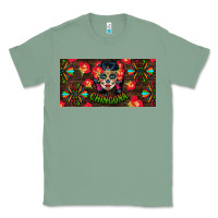 Sage Chingona Sugar Skull License Plate Classic Tee - BundleAndBundleShop
