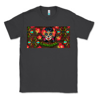 Smoke Chingona Sugar Skull License Plate Classic Tee - BundleAndBundleShop