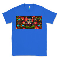 True Royal Chingona Sugar Skull License Plate Classic Tee - BundleAndBundleShop