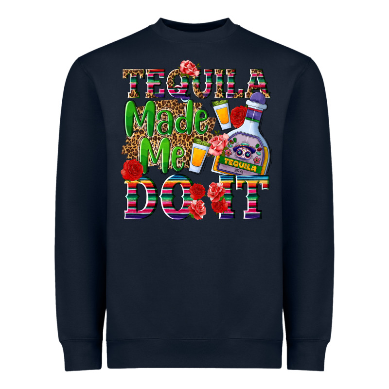Tequila Made Me Do It Heavyweight Sweatshirt by NancyCooperArtShop | Teevron