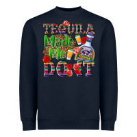 Navy Tequila made me do it Heavyweight Sweatshirt - NancyCooperArtShop