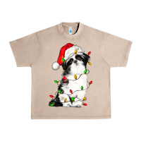 French Oak christmas shih tzu dog Urban Heavy Tee - LillyAllenDesigns