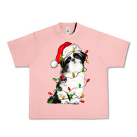 Salmon christmas shih tzu dog Urban Heavy Tee - LillyAllenDesigns
