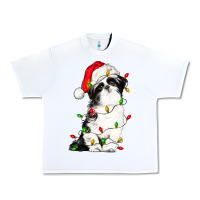White christmas shih tzu dog Urban Heavy Tee - LillyAllenDesigns