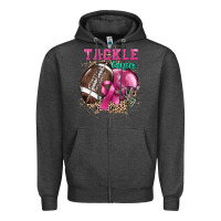 Charcoal Heather Tackle Cancer Zipper Hoodie - HowdyJamesFarm