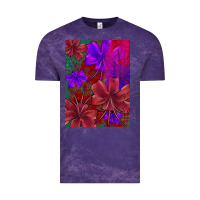Cloud Purple floral pattern Vintage Tee - JahusDesignShop
