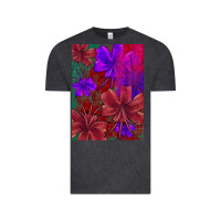 Vintage Black floral pattern Vintage Tee - JahusDesignShop