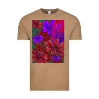 Vintage Coffee floral pattern Vintage Tee - JahusDesignShop