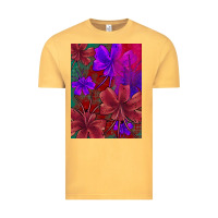 Vintage Mustard floral pattern Vintage Tee - JahusDesignShop