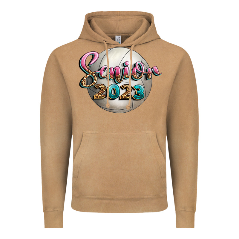 Volleyball Senior 2023 Vintage Hoodie by BundleAndBundleShop | Teevron