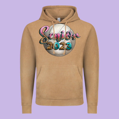 Volleyball Senior 2023 Vintage Hoodie Designed By Bundleandbundleshop