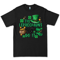 Black the leprechauns made me do it Premium Tee - MaliasSmallBusiness