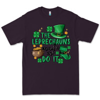 Plum the leprechauns made me do it Premium Tee - MaliasSmallBusiness