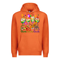 Carrot drink drank drunk mardi gras wine glasses olivia Premium Hoodie - OliviaCreatesArt