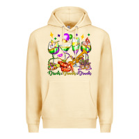 Pina Colada drink drank drunk mardi gras wine glasses olivia Premium Hoodie - OliviaCreatesArt