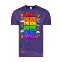 Cloud Purple rainbow pride celebration Vintage Tee - LillyAllenDesigns