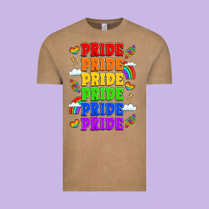 Rainbow Pride Celebration Vintage Tee Designed By Lillyallendesigns