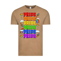 Vintage Coffee rainbow pride celebration Vintage Tee - LillyAllenDesigns