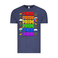 Vintage Denim rainbow pride celebration Vintage Tee - LillyAllenDesigns